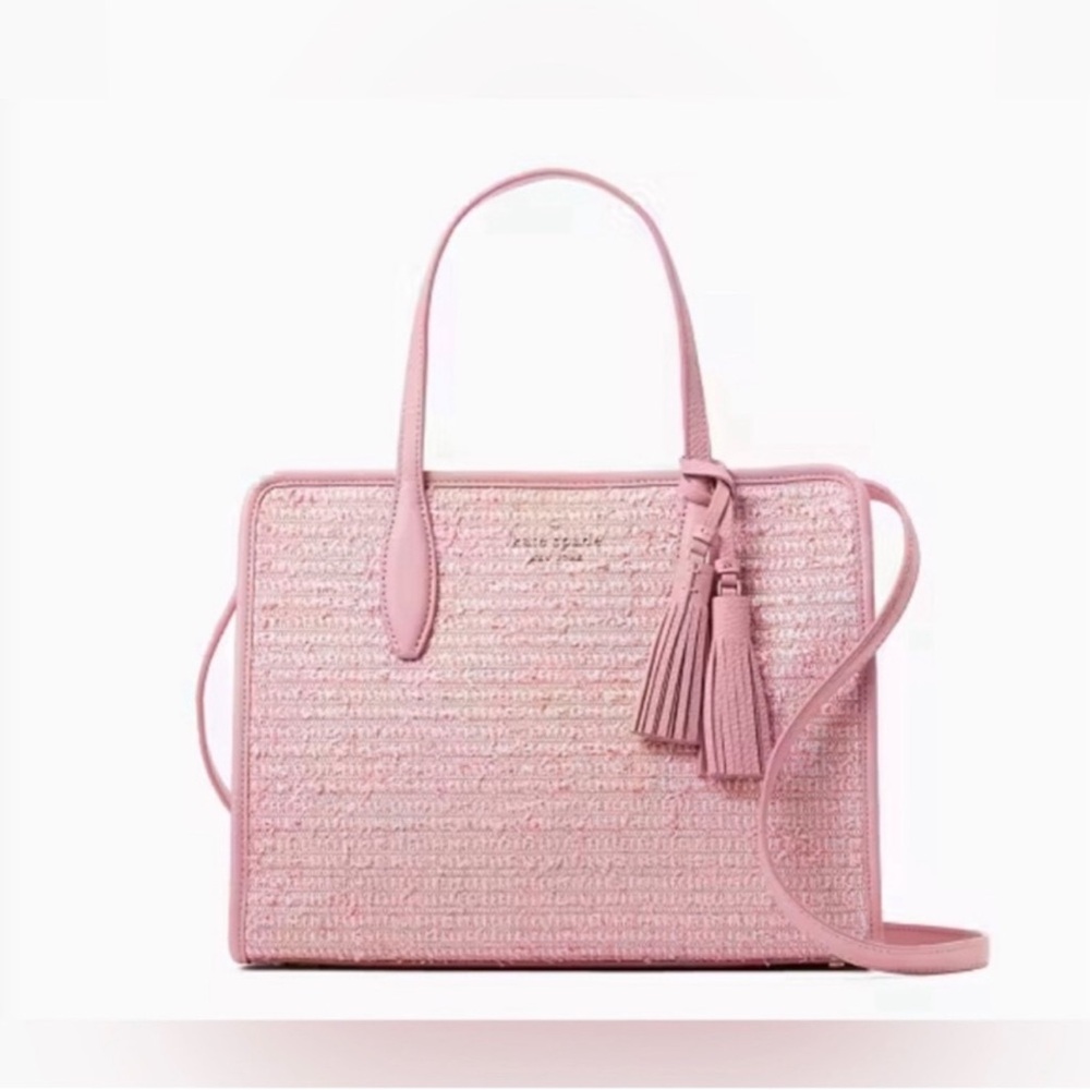 Kate Spade Rowe Summer Tweed Medium Top Zip Satchel